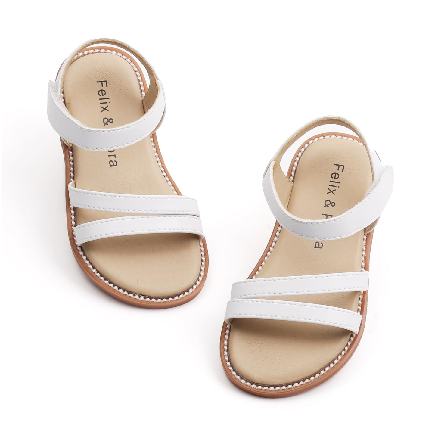 Felix & Flora Toddler Girl Sandals - Little Girl Easter Summer Dress Shoes Lightweight Open Toe Beach Holiday.