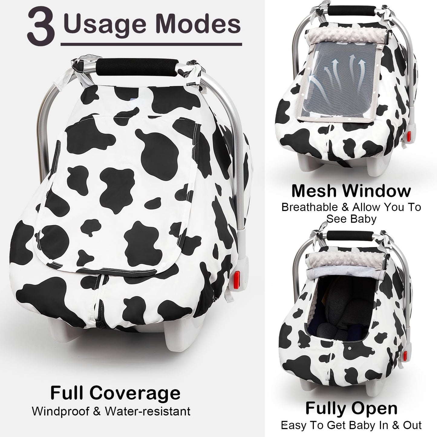 Unicorn Castle Baby Car Seat Cover Infant Car Seat Covers for Babies Breathable Car Seat Canopy Mesh Window Carseat Cover for Four Seasons Newborn
