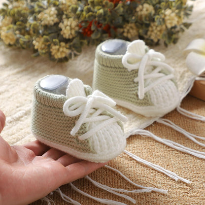 DovFanny Baby Booties Newborn Baby First Shoes Cozy Warm Knit Soft Booties for Toddler Infant Boy Girl