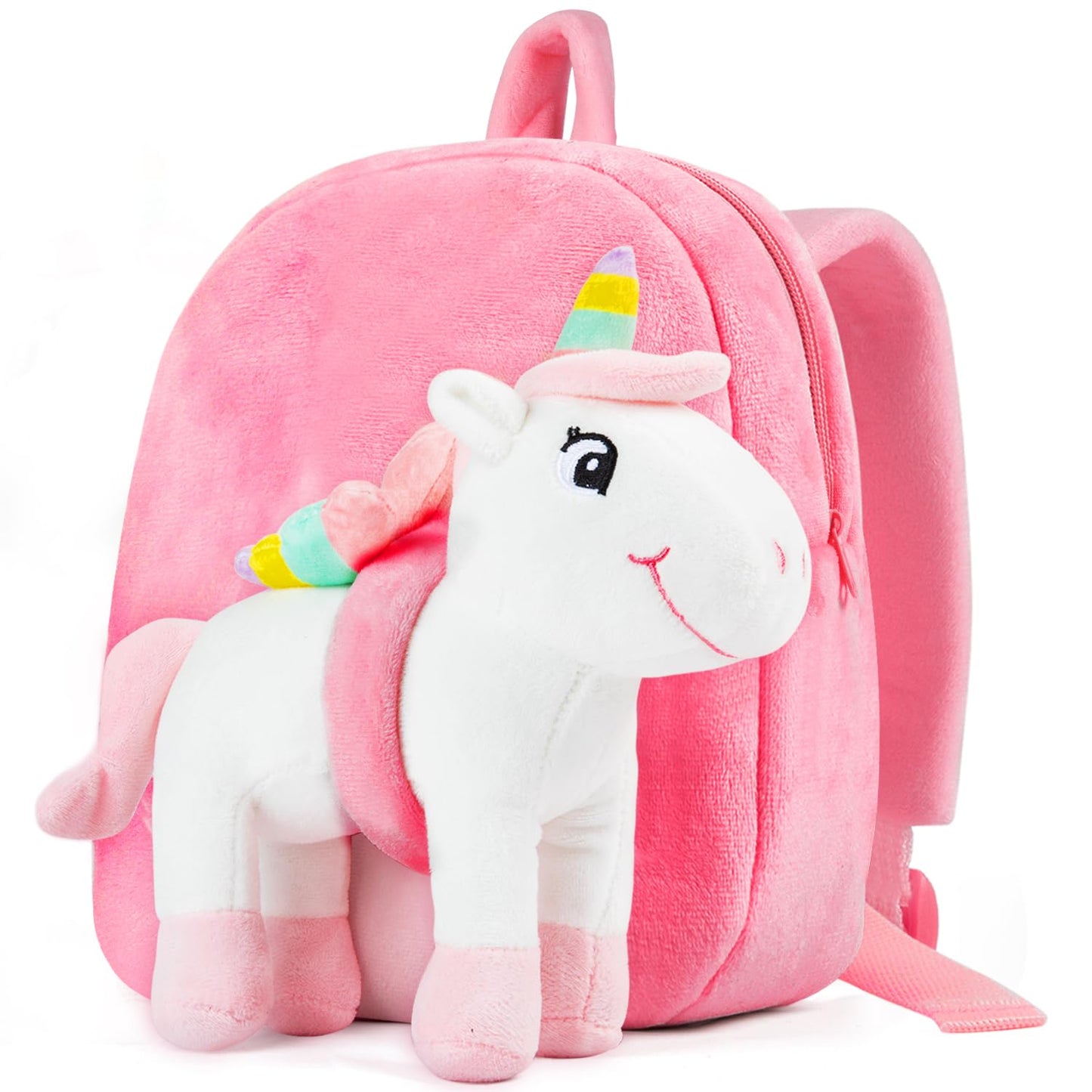 HONGTEYA Toddler Backpack Plush Backpack for Kids Soft Mini Backpack for Girls Animal Elephanet Doll Toys Birthday Easter Christmas kids for Age 1 2 3 4 5