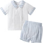 Booulfi Baby Boy Toddler Summer Clothes Wedding Birthday Outfits Suit for Boys T-Shirt and Shorts Set