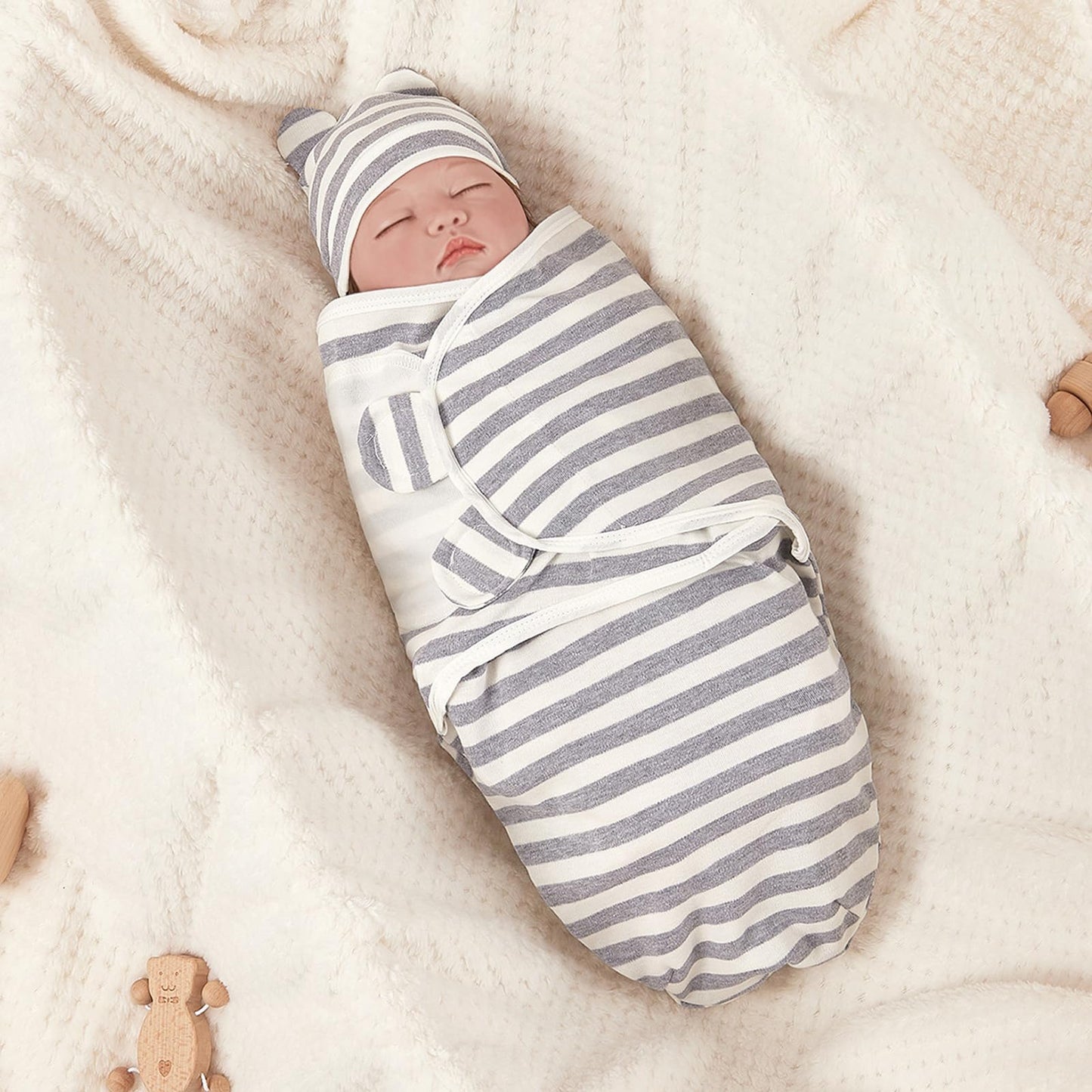 3-Pack Organic Baby Swaddle Sleep Sacks - Newborn Swaddle Sack - Baby Sleep Sack - Baby Swaddle Blanket Wrap…