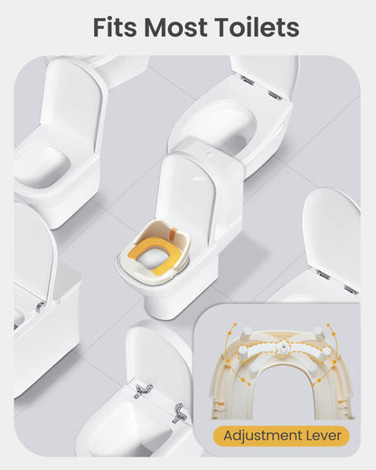 3-in-1 Toddler Potty Training Toilet for Boys and Girls Multi-use Baby Potty Chair for Toddlers 1-3 Training Potty Seat Toddler Toilet Baby Potty Training Seat with Step Stool (Orange)