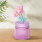 Cute Flower Mini Humidifier, 260ml Gardenia Desktop Humidifiers for Bedroom, Portable Small Cool Mist Humidification for Home, Baby Nursery, Office & Indoor Plants, USB Powered (Pink)