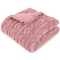 HOMRITAR Baby Blanket for Girls Toddlers 3D Fleece Fluffy Fuzzy Blanket for Baby, Soft Warm Cozy Fleece Blanket, Infant or Newborn Receiving Blanket 330GSM (30 x 40 Inch, Pink)