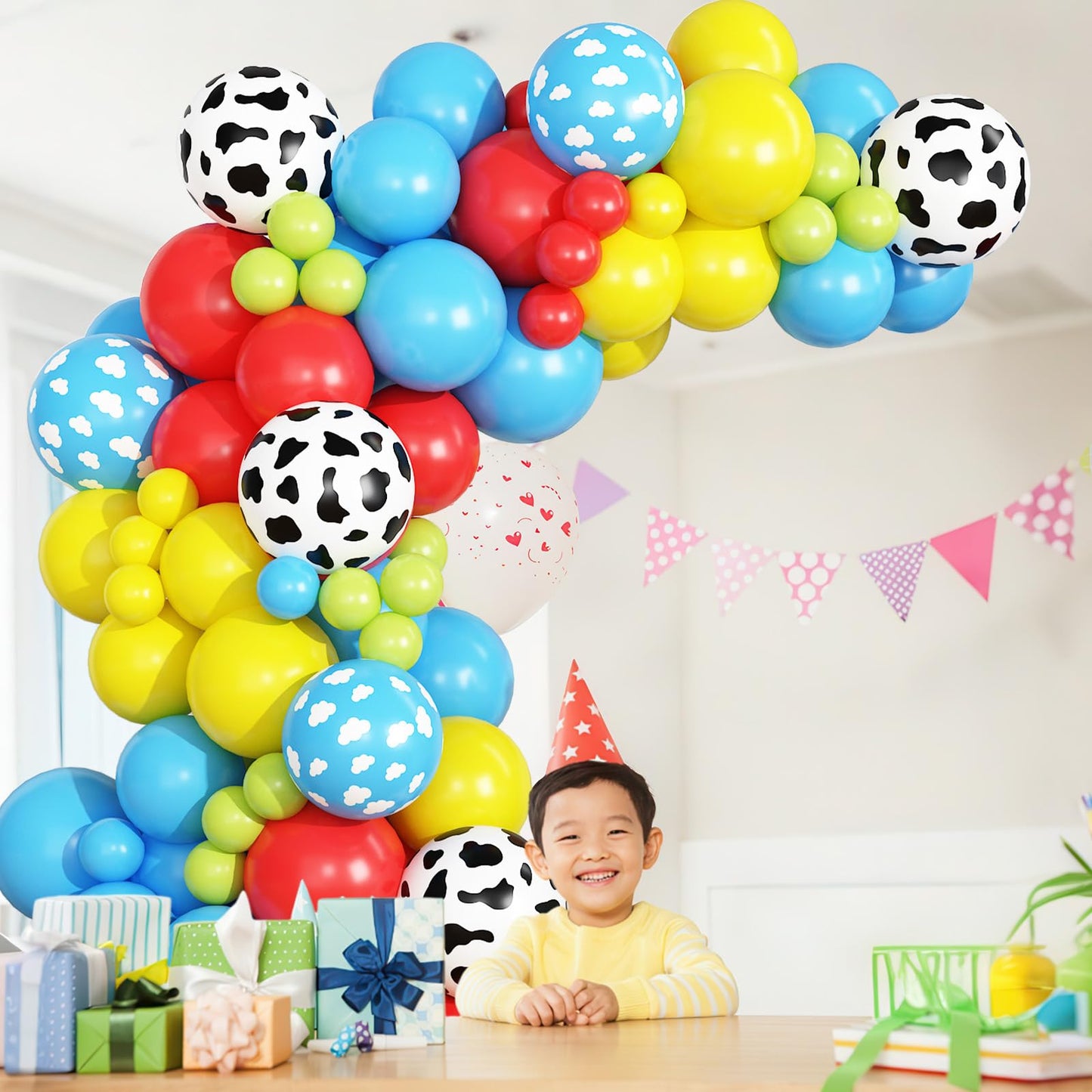 Dusty Blue Sage Green Balloon Arch Kit Slate Fog Blue Pastel Green White Sand Beige Gold Balloons Garland for Jungle Safari Birthday Baby Shower Wedding Party Decorations