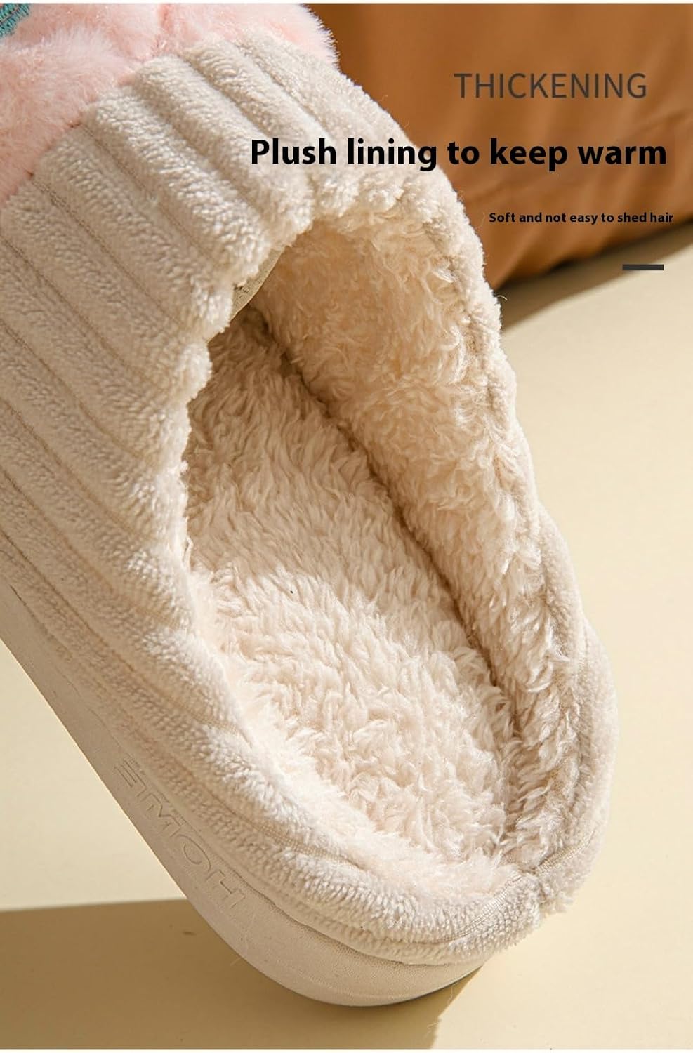 Geerta Fuzzy Hospital Slippers for Postpartum Cute Women Labor and Delivery Shoes with Non Slip Sole Warm Comfortable Memory Foam Kawaii Trendy Comfy Home Maternity Gift for Wife Pregnancy