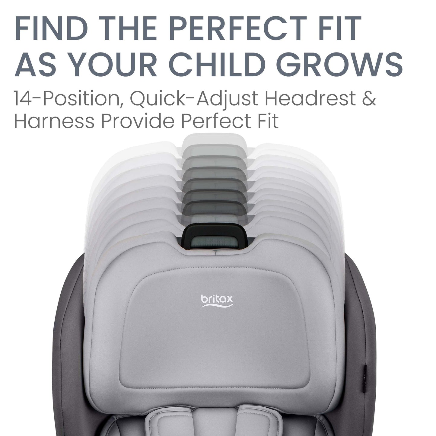 Britax Poplar S Convertible Car Seat, 2-in-1 Car Seat with Slim 17-Inch Design, ClickTight Technology, Arctic Onyx