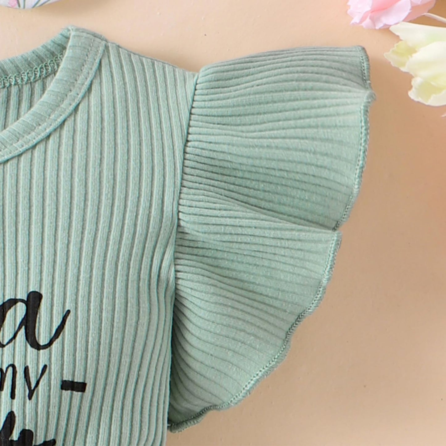 Baby Girl Clothes Newborn Romper Ruffle Sleeve Short Jeans Skirt with Headband Infant Outfits Set 0-18 Months