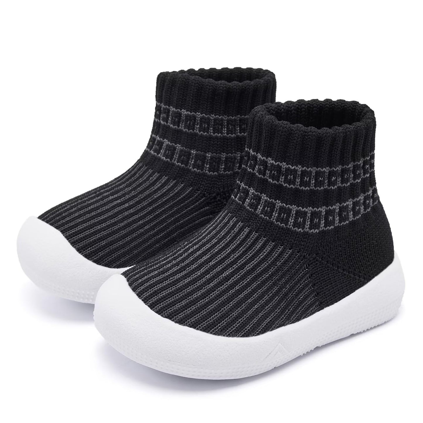Eashi Baby Boy Girl Non-Skid Indoor Infant Walking Shoes Breathable Warm Elastic Sock Shoes with Memory Sole Protect Toes Outdoor Sneakers