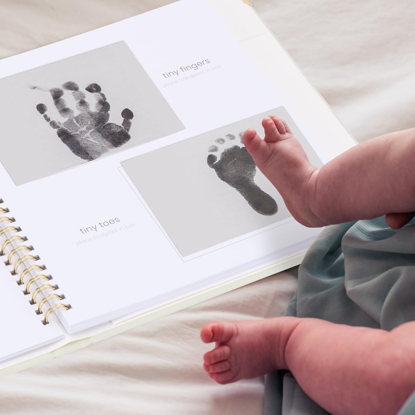 Keepsake Baby Memory Book for Boys and Girls – Timeless First 5 Year Baby Book With Photoslots – Cute Journal Scrapbook or Photo Album - Record a Milestone for Every Event from Birth to Age 5