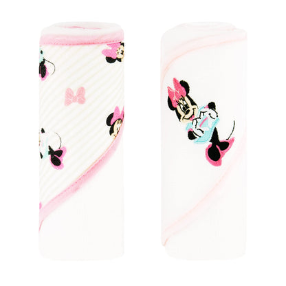 Disney Hooded Baby Towel and Baby Washcloths | Nursery Character Baby Towels and Washcloths | 2 Baby Bath Towels and 8 Washcloths for Baby Girls or Boys