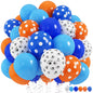 Dusty Blue Balloon Set, 60Pcs 12 Inch Slate Baby Blue White Sand Latex Balloon with Metallic Confetti Champagne Gold Helium Balloons for Birthday Party Baby Bridal Shower Boho Decortaions Supplies