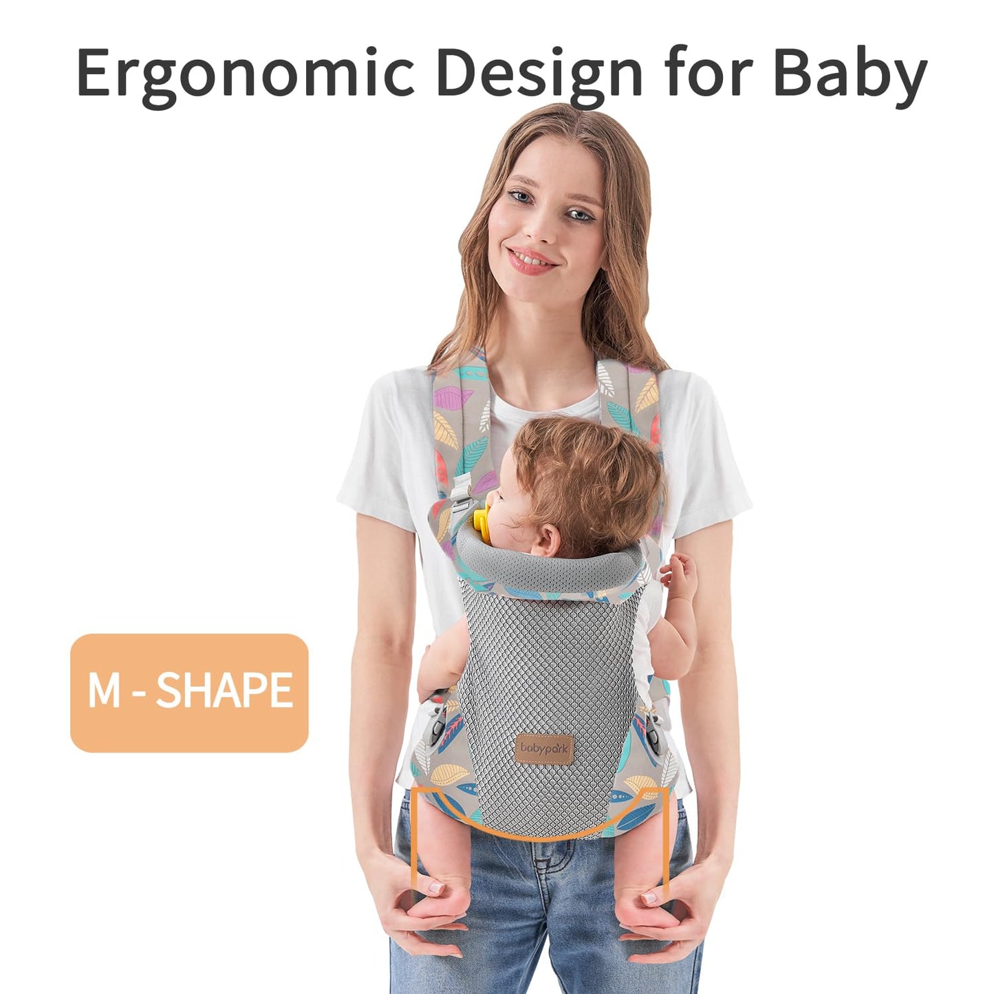 3-in-1 Baby Carrier Newborn to Toddler - Ergonomic(7.5-45lbs),Cozy Baby Carrier，Enhanced Lumbar Support，Easily AdjustableLightweight & Breathable Child Carrier(Camouflage)