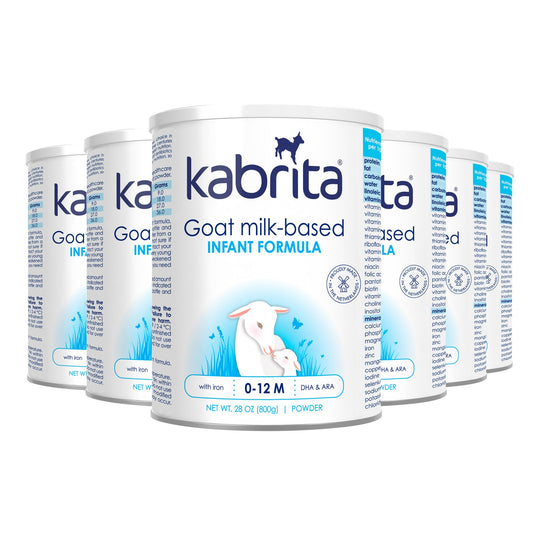Kabrita Goat Milk Infant Formula - Easy to Digest Baby Formula 0-12 Months - Contains Prebiotics, Iron, DHA, Non-GMO - Gentle on Sensitive Tummies - Formula Supporting Gut Health & Sleep - 28Oz