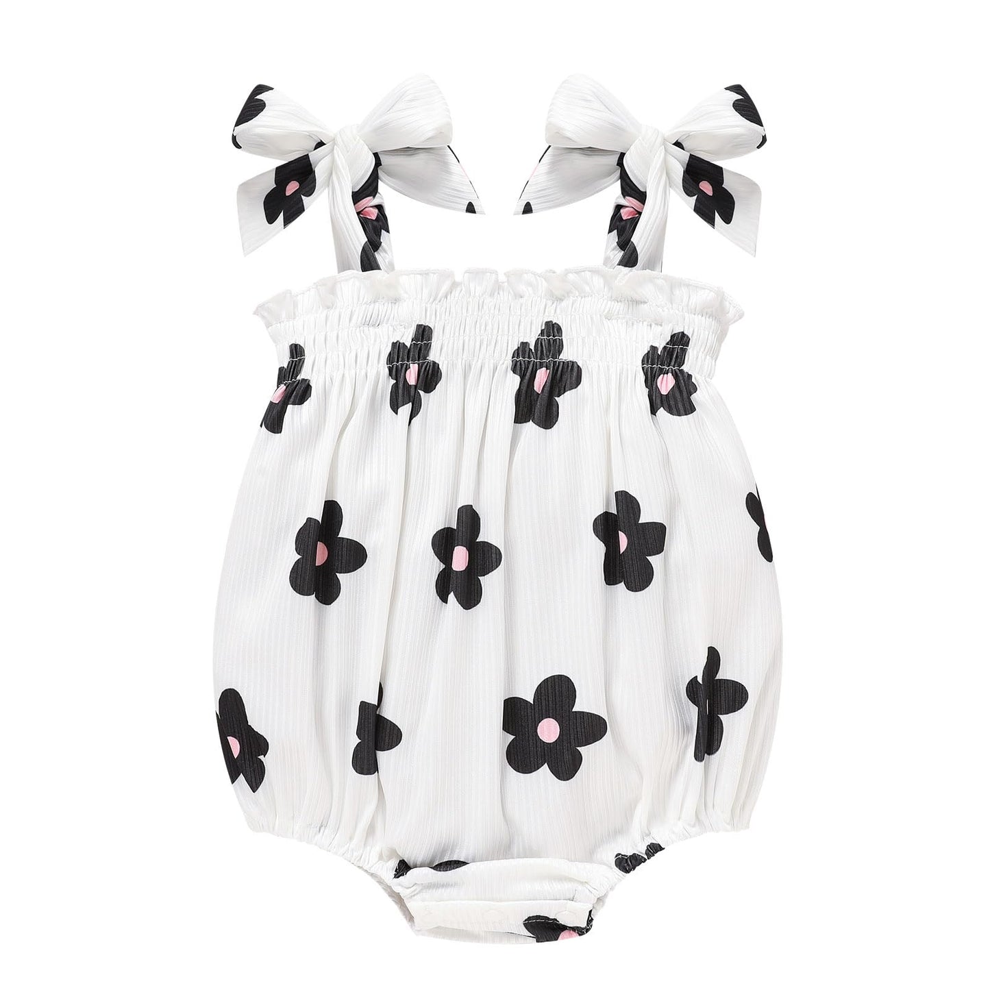 Baby Girl Summer Clothes Newborn Girl Outfits Cute Strap Baby Girl Romper Jumpsuit Infant Floral One Piece Bodysuit