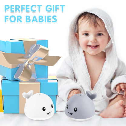 Baby Girl Bath Toys, Light Up Whale Bath Toys for Girls 0-6 6-12 12-18 Months or Kids Ages 1-3, Pink