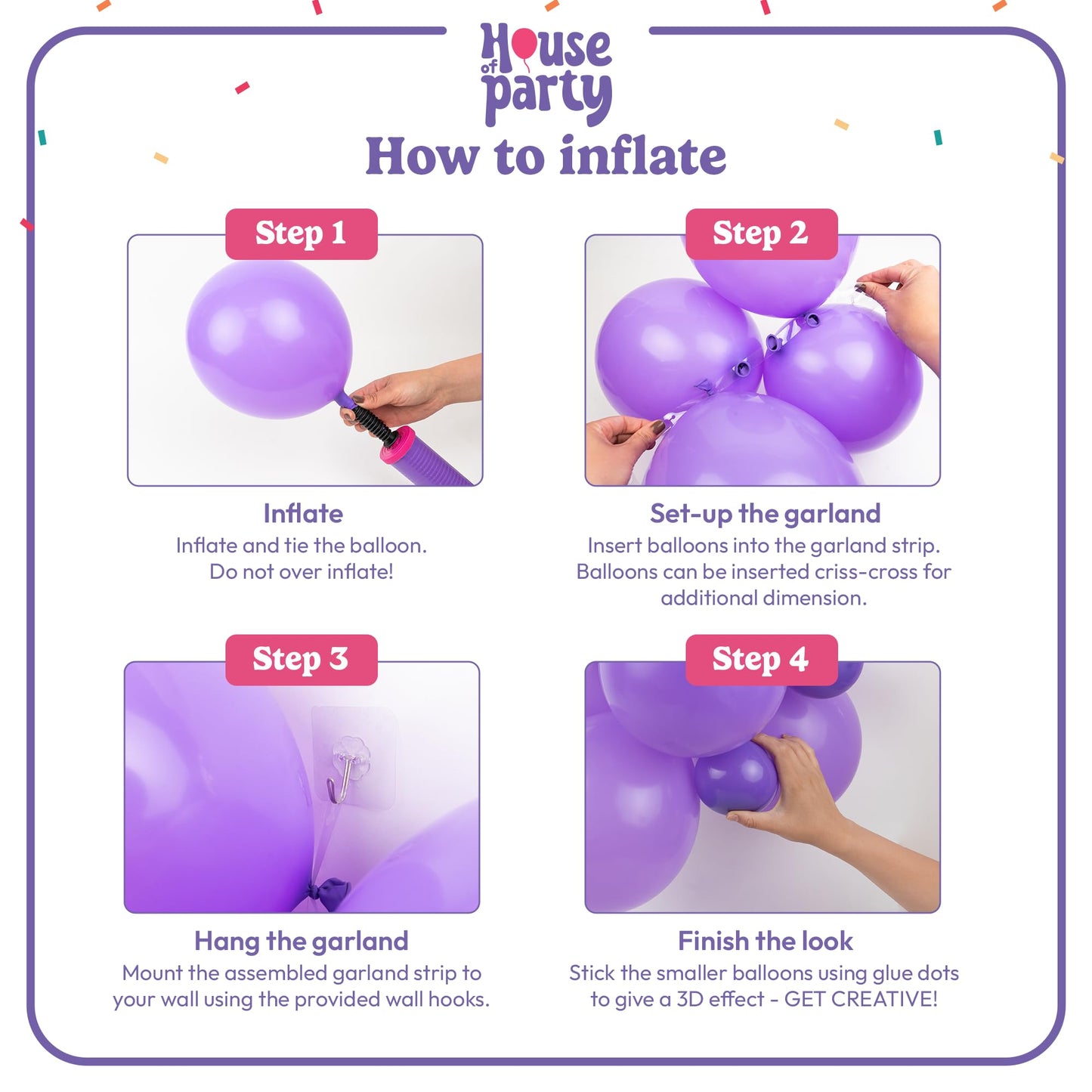 HOUSE OF PARTY 140PCS Pastel Rainbow Balloon Arch Garland Kit - Balloon Arch Kit-Birthday Balloons, Globos para Decoracion de Fiestas | Ideal for valentines day Baby Shower Party Decorations