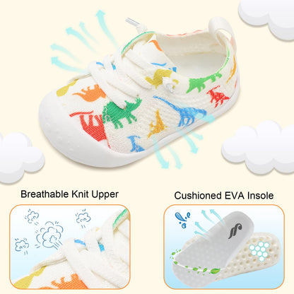 JIASUQI Baby Shoes for Toddler Boys Girls Sneakers Slip on Walking Shoes for Babies