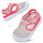 LeIsfIt Toddler Sandals Boys Girls Wide Sandals Kids Water Sandals Barefoot Water Shoes for Beach Swim Lightweight Closed Toe Summer Sandals