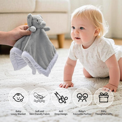 Baby Bear Security Blanket, Soft Loveys for Babies, for Newborn Boys and Girls, Gender Neutral Security Blanket with Stuffed Animal, Baby Snuggle Toy