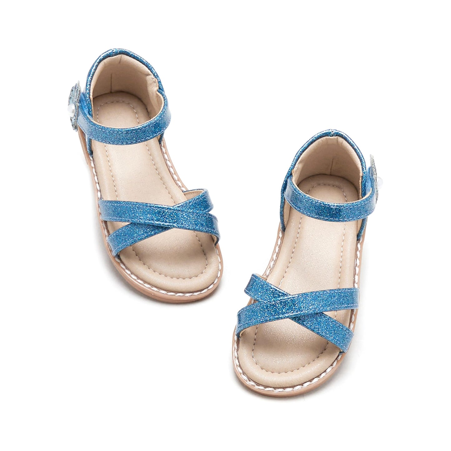 Girls Sandals 3-12 Years | Dressy & Play Shoes | Leather-Like for Outdoor School