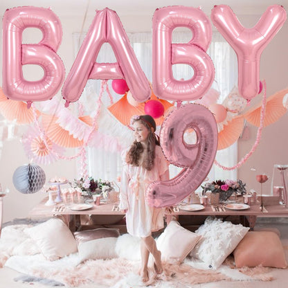 40 Inch Beige OH BABY Balloon for Baby Shower, Large Cream White Oh Baby Balloons Letters with Ribbon, Neutral Ivory Alphabet Oh Baby Balloon Banner Sign for Gender Reveal Backdrop Party Decorations