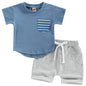 Mubineo Infant Toddler Baby Boy Summer T Shirt Shorts Outfits Short Sleeve Tee Tops Clothes Set