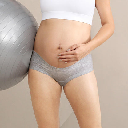 Intimate Portal Maternity Underwear Cotton Pregnancy Postpartum Panties Under the Bump Boyshort Briefs