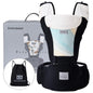 Bebamour Baby Carrier Newborn to Toddler-2 in 1 Hip Seat & Carrier Front and Back Carry with Head Hood & 3 Pieces Teething Pads& Waist Extenders & Storage Bag 0-36 Months (Green)