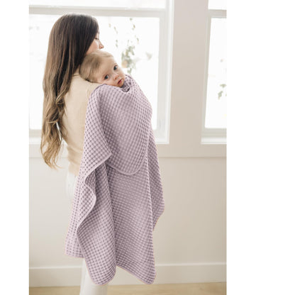 Konssy Waffle Baby Blanket - Soft & Cozy Nursery Swaddle Blanket, Lightweight Toddler Throw for Boys & Girls, Ideal for Wrapping (Oat)