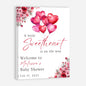 Personalized A Little Snowflake Is On The Way Welcome Sign, Pink, Girl, Winter Baby Shower Canvas