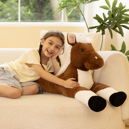 Tezituor 51 inch Giant Alligator Stuffed Animal, 4ft Large Stuffed Crocodile Plush Toy, Hugging Soft Alligator Plush Pillow for Girls Boys