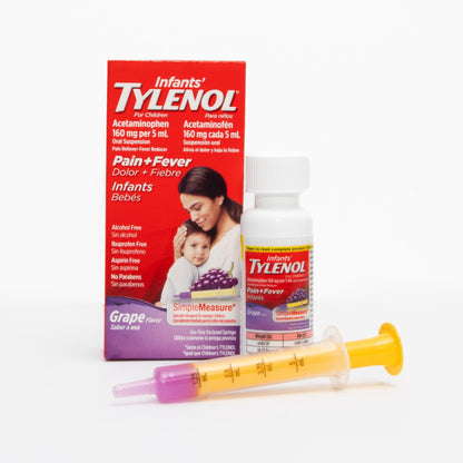 Infants' TYLENOL Oral Suspension, Grape, 2 Fl. Oz