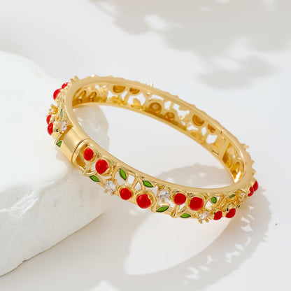 Ethlyn Gold Plated Colorful Openable Kids Baby Girls Bangles Bracelets Birthday Christmas Gifts Birthday Presents for children