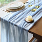 FEXIA Beige Cheesecloth Table Runner 35x120 Inches Ivory Gauze Rustic Boho Spring Easter Table Runner for Engagement Party Decorations Bridal Shower Wedding Party First Communion Centerpiece