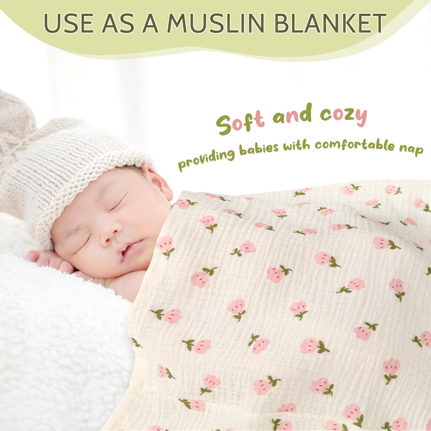 Muslin Car Seat Cover Baby Girls Boys, Summer Cotton Baby Car Seat Cover for Carseat, Comfortable Nursing Cover, Soft Baby Blanket, Breathable Lightweight Infant Stroller Canopy, Rainbow