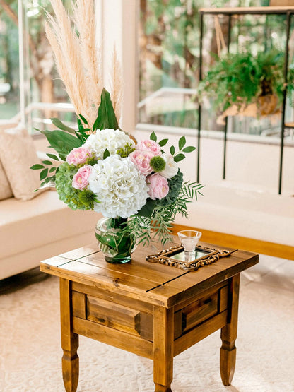 4 Pcs Pink Hydrangeas Artificial Flowers, 20 inches Large Lifelike Fake Silk Flowers, Faux Hydrangeas Flowers for Wedding Home Party Decor Baby Shower Table Centerpiece