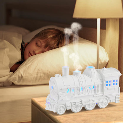 Humidifiers for Bedroom, Cool Quiet Steam Train Looking Mist Air Humidifier Diffuser for Home Baby Nursery & Plants and Auto Shut-off & No Remote Included. (Black)