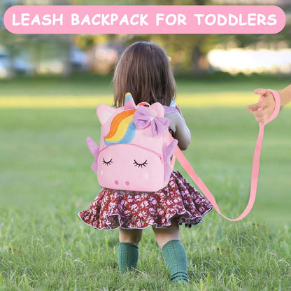 VASCHY Toddler Backpack, Baby Boys and Girls Cute Plush Animal Small Daycare Backpack for Baby Little Kids Yellow Cat