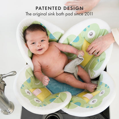 Blooming Bath Baby Bath Seat - Baby Tubs for Newborn Infants to Toddler 0 to 6 Months and Up - Baby Essentials Must Haves - The Original Washer-Safe Flower Seat (Lotus, Gray/White/Yellow)