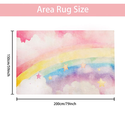 ABREEZE Kids Rug Play Mat Ultra Soft Rugs for Bedroom, 3.3'x5' Non Slip Cartoon Children Nursery Rug Area Rug Kids Carpet for Bedroom Decor Playroom Living Room