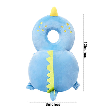 Baby Back Potection Toddler Safety Protector Cushion Pad Toddler Backpack for Crawling Walking Adjustable Toddlers Back Safety Pad for Boys and Girls(Green Dinosaur)
