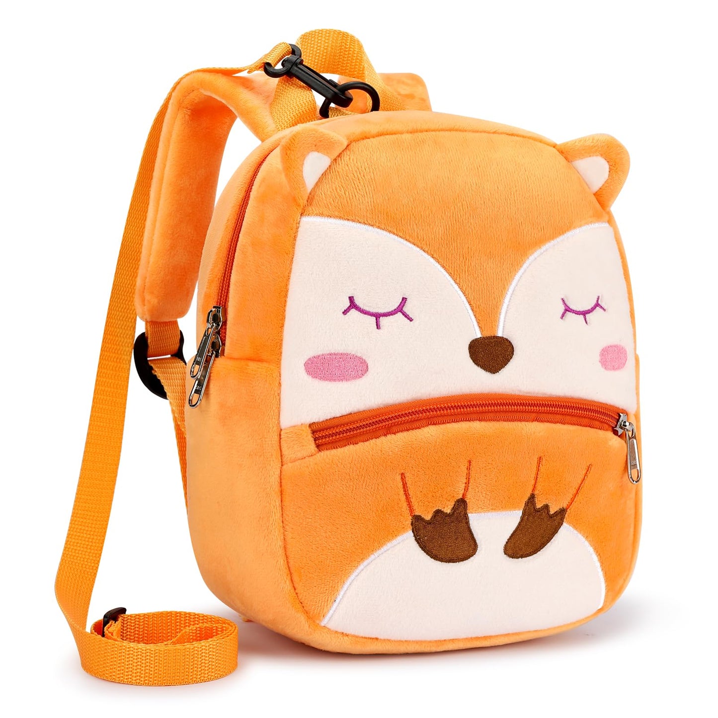 mibasies Toddler Backpacks for Girls 2-4: Plush Backpack -3D Animal Cartoon Mini Travel Bag -10 inch Toddler Backpack Leash