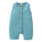 Infant Newborn Baby Boys Girls Cotton Linen Romper Summer Jumpsuit Sleeveless Overalls Clothing Set