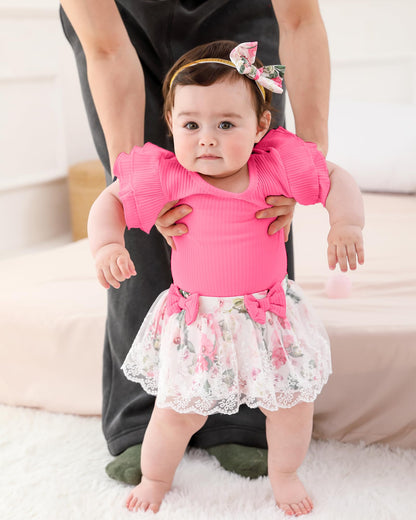 Mioglrie Preemie Clothes Girl Newborn Girl Outfits Infant Baby Girl Clothes Summer Romper Dress Shorts Set