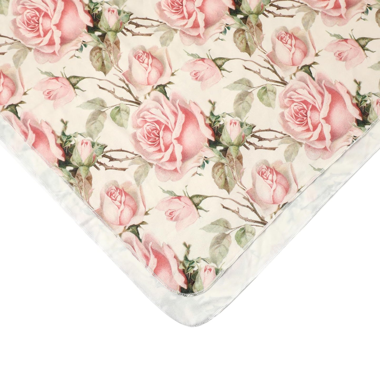 Galabloomer Newborn Receiving Blanket Headband Set Baby Flower Swaddle (vintage flower)