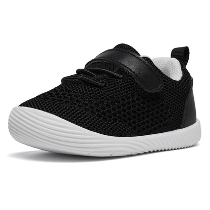 MORENDL Toddler Sneakers Baby Boys & Girls Barefoot Shoes Lightweight Breathable Walking Running Tennis Athletic Sport Shoes