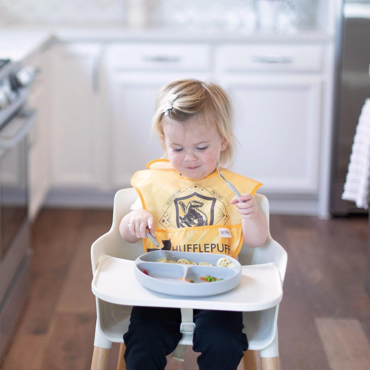 Bumkins Disney Bibs for Girl or Boy, SuperBib Baby and Toddler 6-24 Months, Essential Must Have for Eating, Feeding, Baby Led Weaning, Mess Saving Waterproof Soft Fabric, 3-pk Pooh Bear and Friends