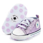 Unisex Baby Girls Boys Canvas High-top Shoes, Newborn Infant Anti-Slip Soft Sole Frist Walking Breathable Sneakers